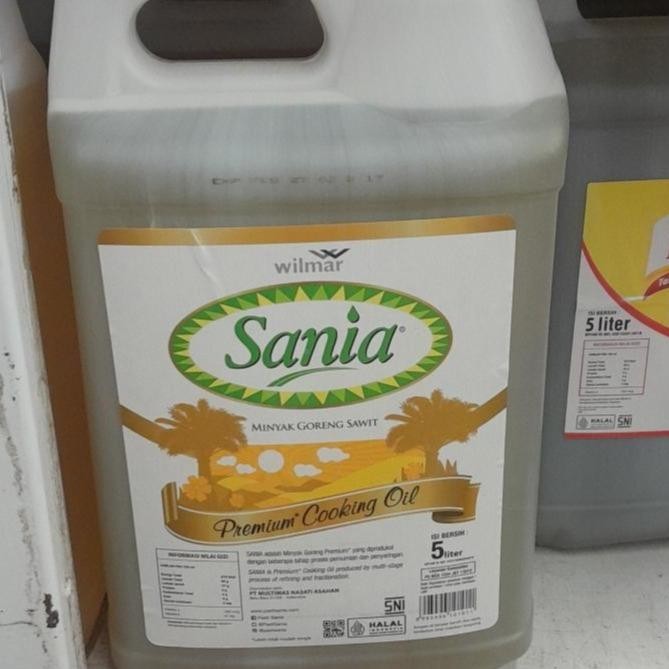 

Sania Minyak goreng sawit jerigen 5000ml 5 liter