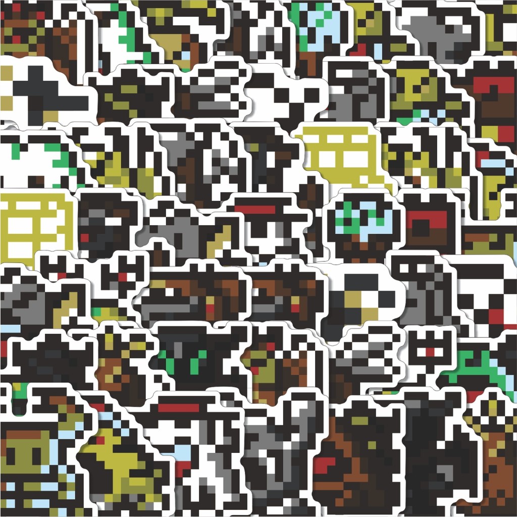 

Stiker Cutting Pack Stiker Pixel Digimon V41 Isi 100Pcs Series Aesthetic Lucu Keren Untuk Koper Bahan Vynil