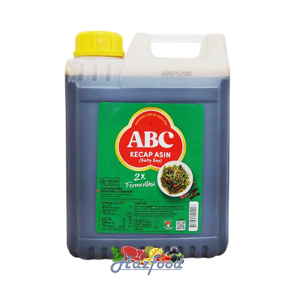 

ABC Kecap Asin Jerigen 6 kg - Salty Soy Sauce