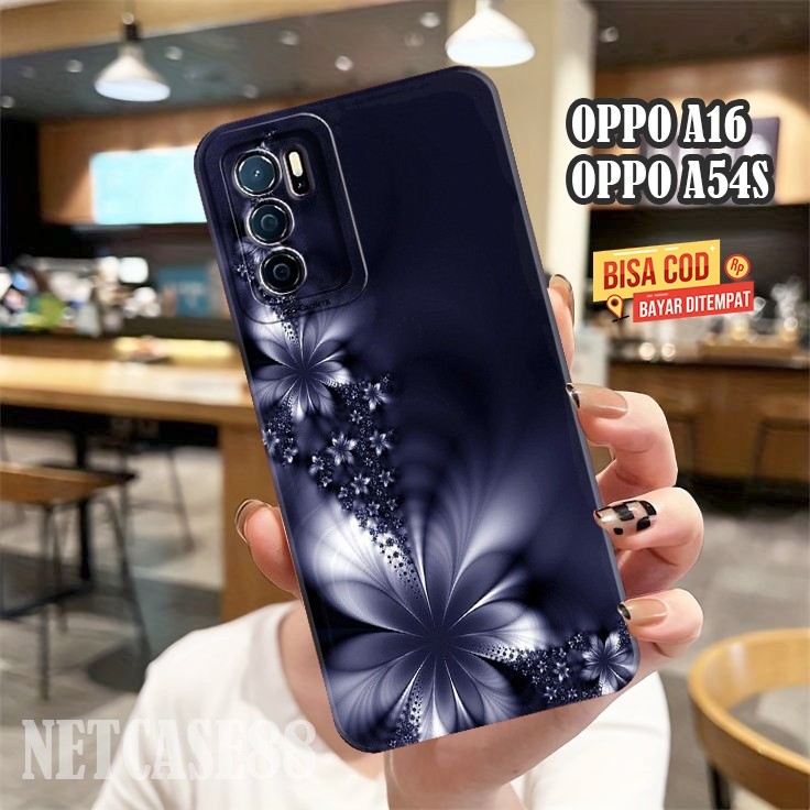 Softcase OPPO A16 A16S A54S Terbaru - Casing Lentur - Case Unik Kekinian Karakter Bunga Cute Keren A