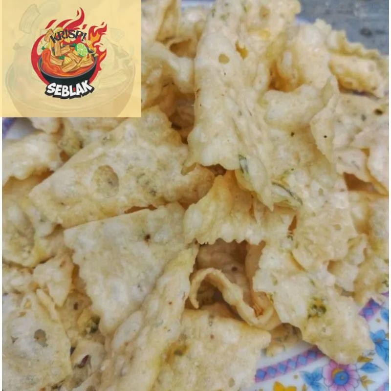 

Seblak krispi Arisah /Keripik bawang /Kulit pangsit goreng 100gr Seblak