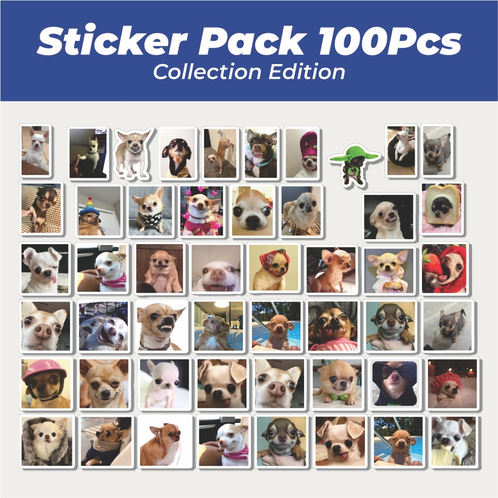

Hot Stiker Cihuahua Lucu Anti Air Stikers Berperekat Waterproof Sticker Decal Buat Motor Helm Buku Journal Koper Casing HP Laptop Botol Minum
