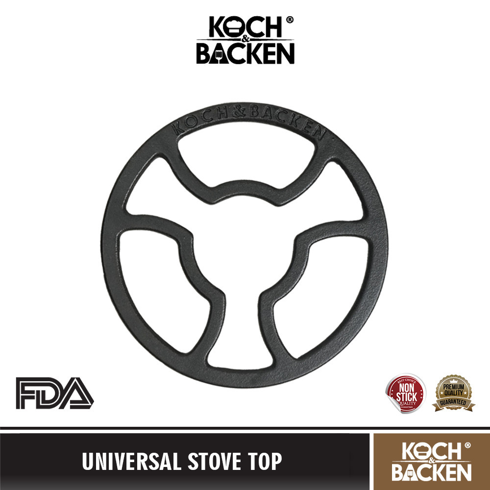 KOCH&BACKEN Universal Stove Top Soft Bright Enamel -  Alas Tatakan Nampan Dudukan Panci Wajan Kecil 
