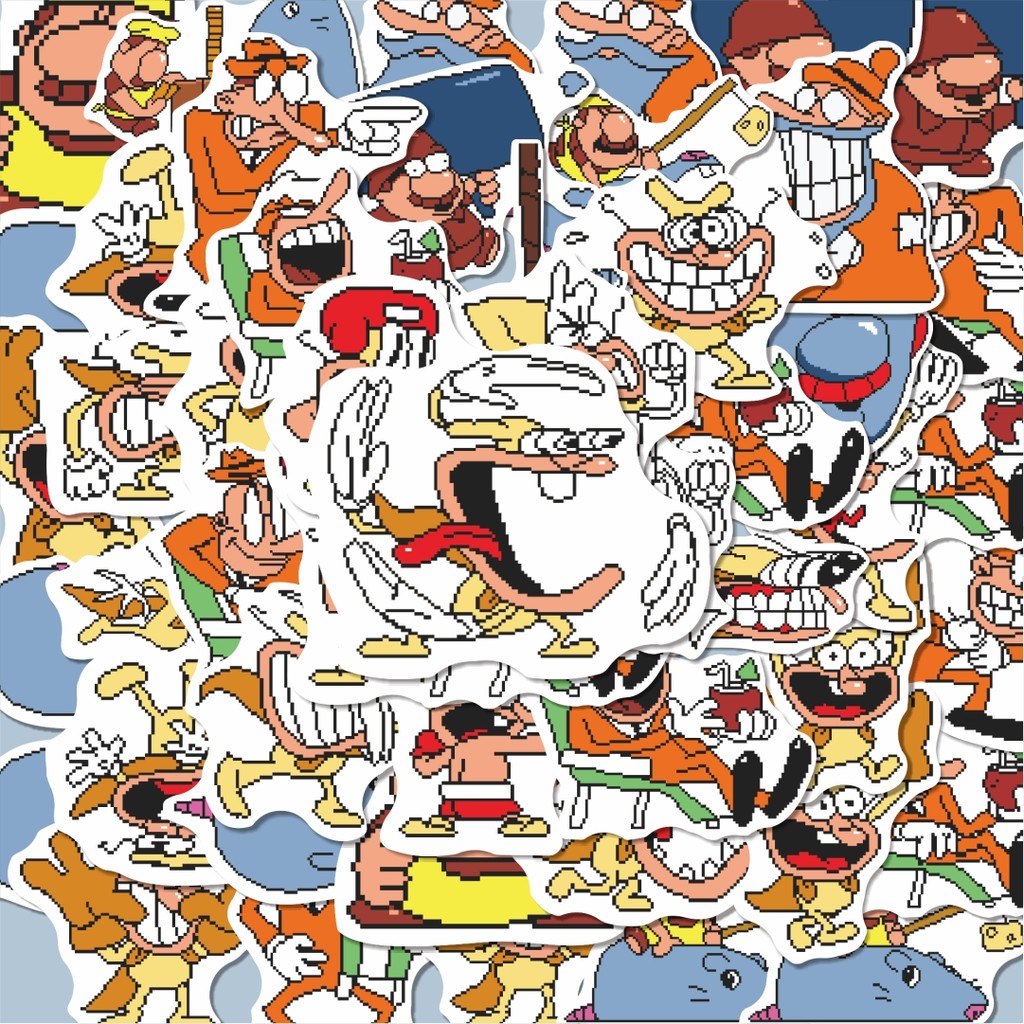 

100PCS Lucu Stiker Pizza Tower V33 Stiker Aesthetic Stiker Anti Air Stikers Berperekat Waterproof sticker decal buat Motor Helm Buku Journal Koper Casing HP Laptop Botol Minum Hadiah anak