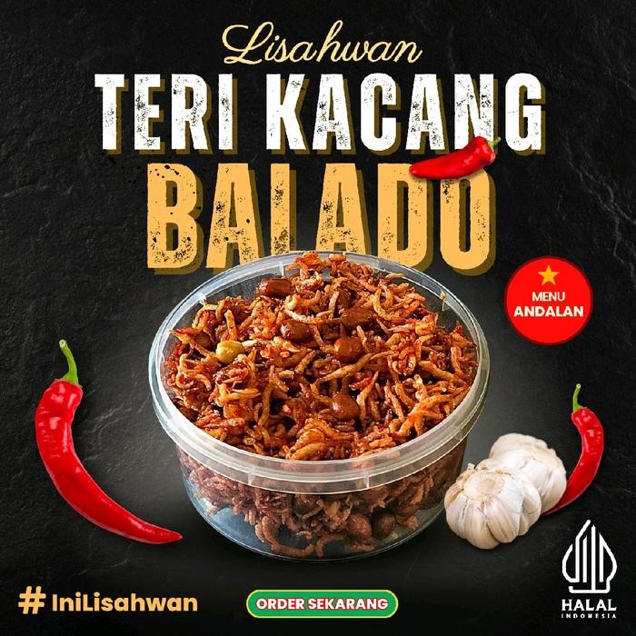 

TERI KACANG BALADO LISAHWAN. - Rasa Pedas Bumbu Balado Terlaris