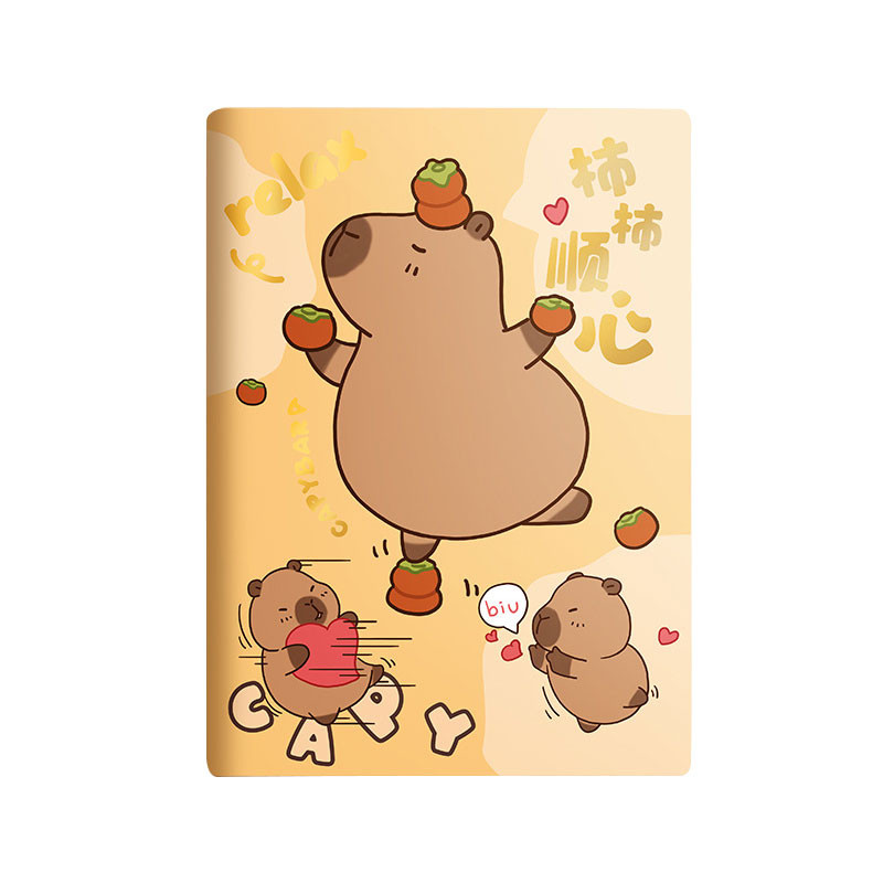 

80 (sheets) Capybara Pocket Books A7 Pocket Book Portable Mini Notebook Handbook Student Notebook 8*11cm