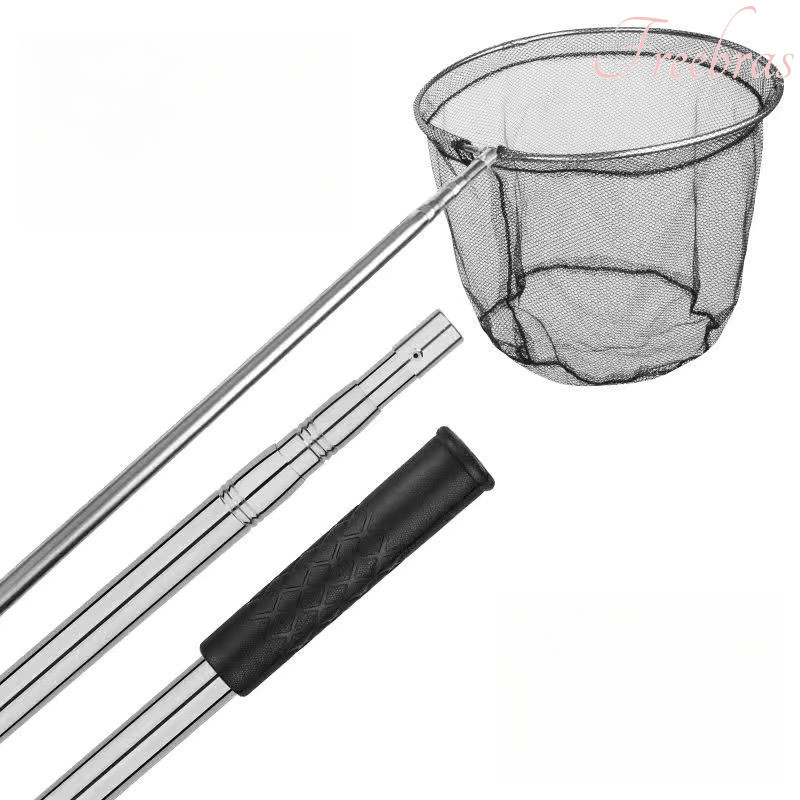 FREEBRAS Ukuran Yang Berbeda Jaring Ikan Serokan Ikan Pancing Ikan Baja Tahan Karat  Besar Saringan 