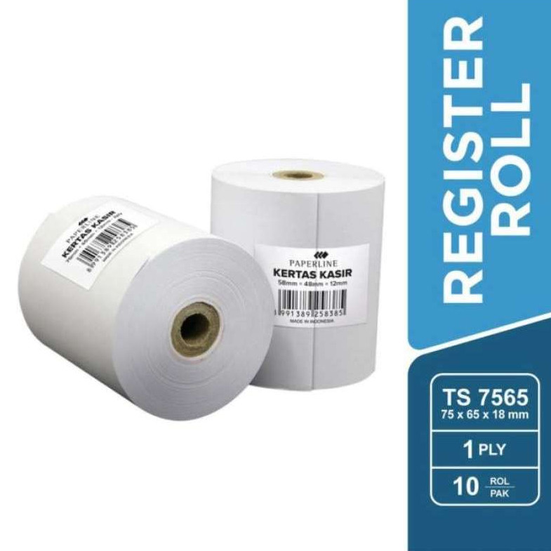 

Kertas Struk Kasir Roll 75x65 mm 1 Ply Kertas Thermal Kecil Kasir - MY