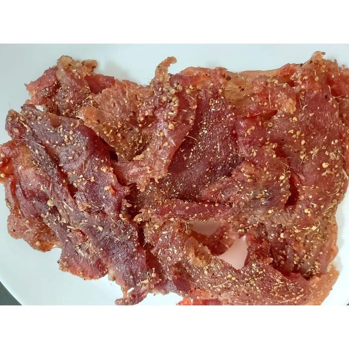 

Dendeng Babi Manis Homemade Food Makanan Kering Snack Pedas Cemilan - 200gr Terlaris