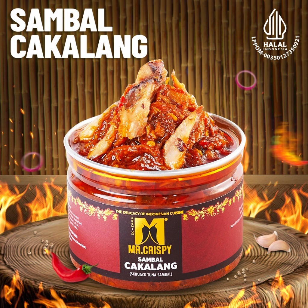 

Sambal Cakalang/Tongkol/Roa/Ikan Asin Jambal Sambel Mr.Crispy