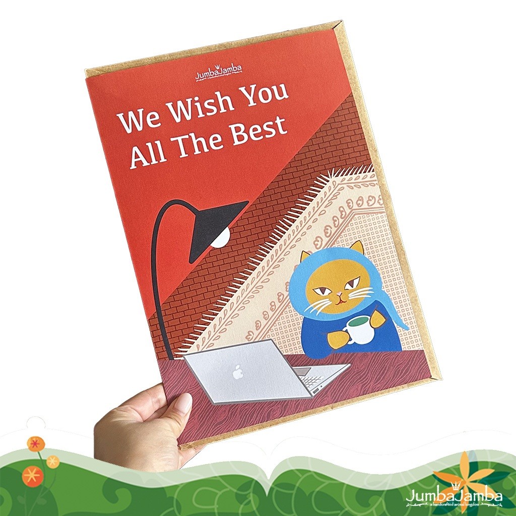 

Jumba Jamba Kartu Ucapan Perpisahan A4 - Cat Wish You All The Best Good Bye Farewell Greeting Card