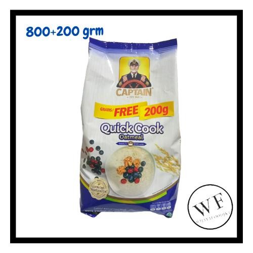 

Captain Oats Quick Cook 800gr + Free 200gr