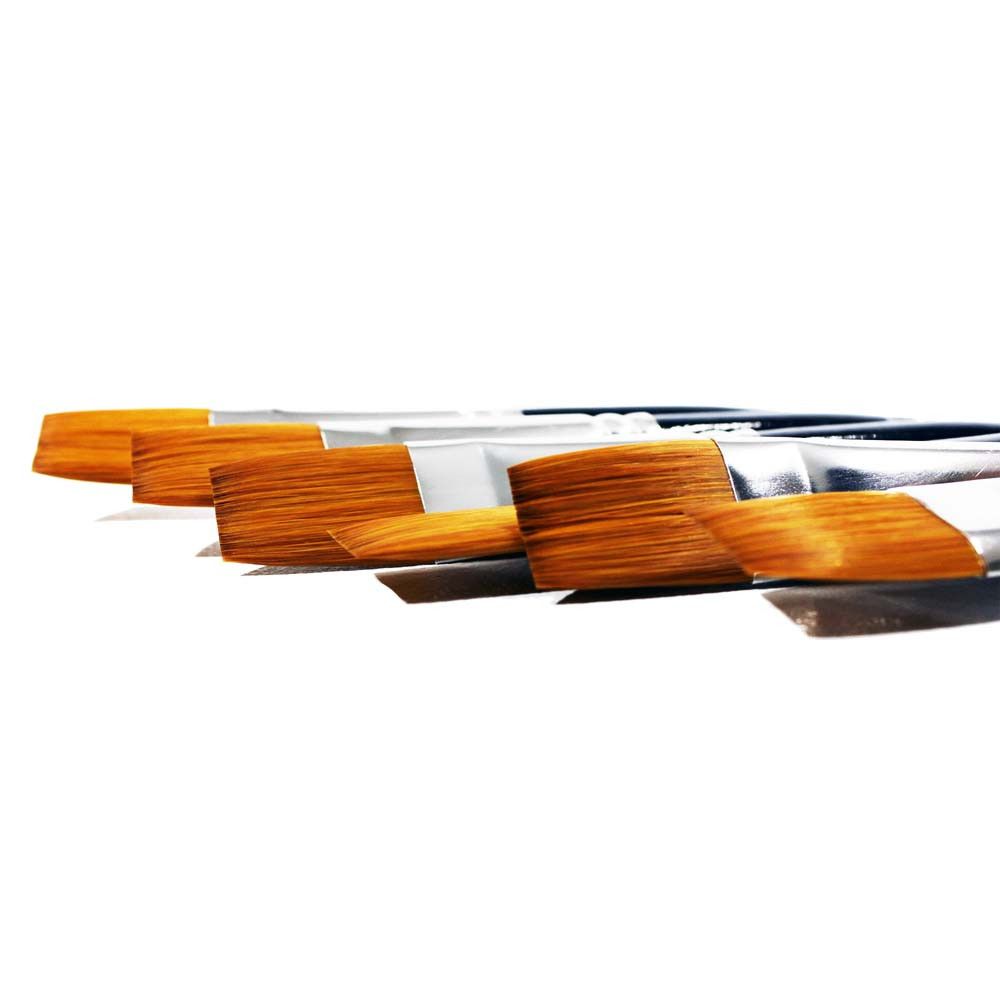 

[MSS] Giotto Kuas Lukis Cat Air, Akrilik Art Brush Flat - Lembut, Untuk Blok Warna / Latar & Teknik Halus