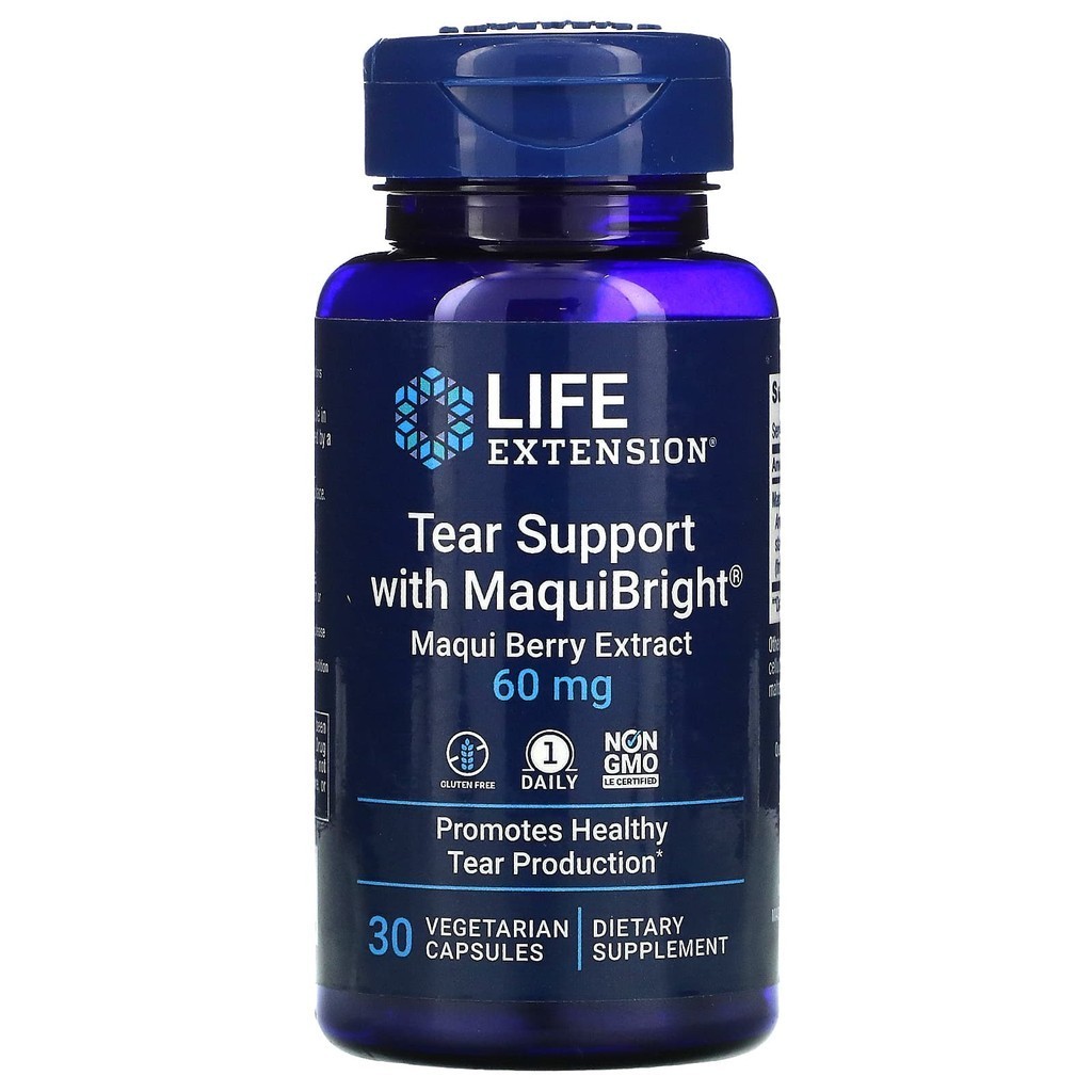 Tear Support with MaquiBright, Maqui Berry Extract, 60 mg, 30