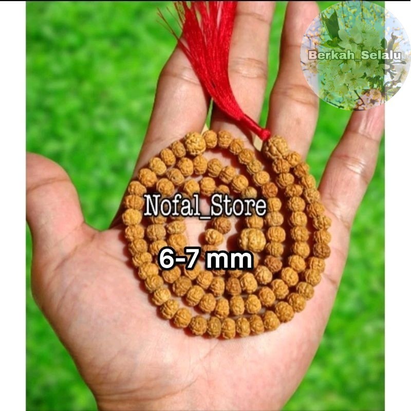 TASBIH 99 RUDRAKSHA ISI 99 BUTIR 6-7 MM KECIL JENITRI TASBEH Berkah_Selalu
