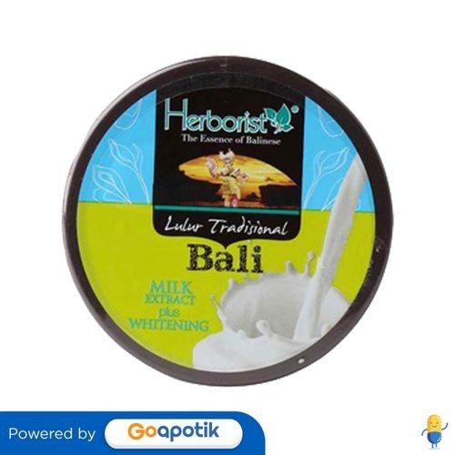 Herborist Lulur Tradisional Bali Milk Plus Whitening 200 Gram Pot