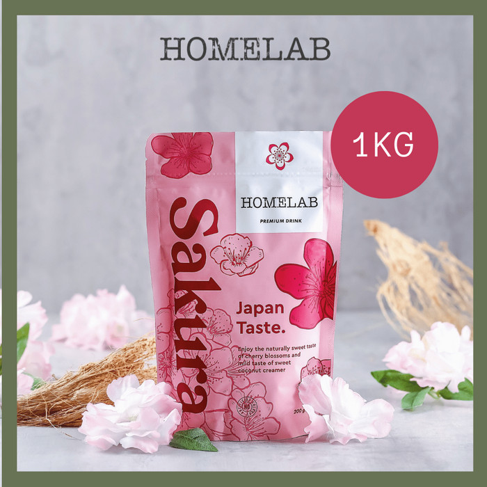 

[[ K23 - BEST SELLER ]] 1 Kg Homelab Bubuk Minuman Sakura Latte Premium Powder
