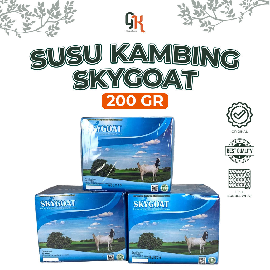 

SUSU KAMBING ETAWA SKYGOAT BOX 200gr (10 Sachet)