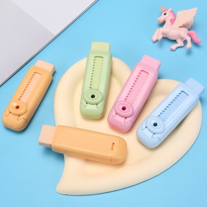 

ACEH.ANG 130925 Penghapus Pensil Dorong Warna Pastel Penghapus Mekanik Lucu