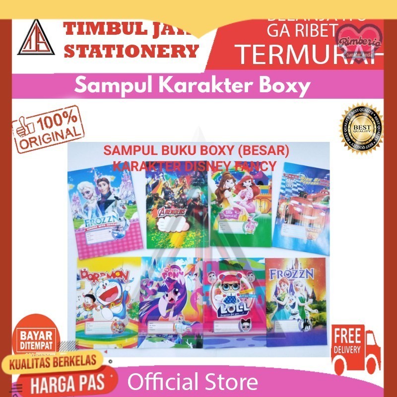 

Sampul buku full color karakter boxy (besar) tebal