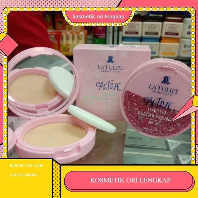 La Tulipe Active Flawless Prssed Powder | BEDAK LA TULIPE  
