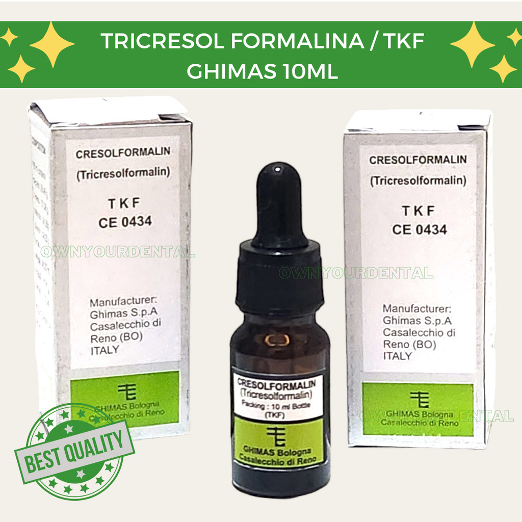TKF Tricresolformalin / Tricresol Formalina Ghimas Endo / Endodontic 10 ml
