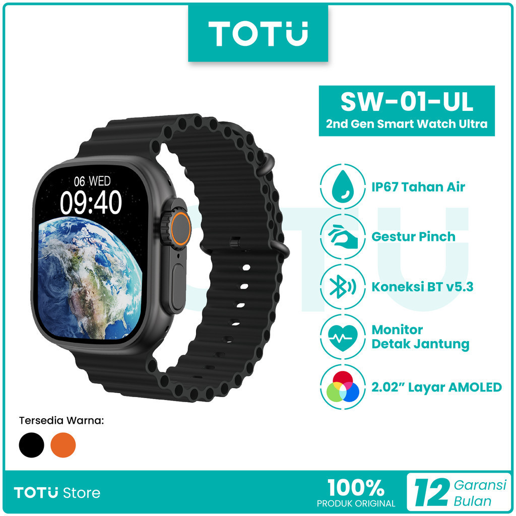 TOTU TotuWatch Ultra 2 Smart Watch 2.02" AMOLED Bluetooth 5.3 4GB SW-01 Ultra
