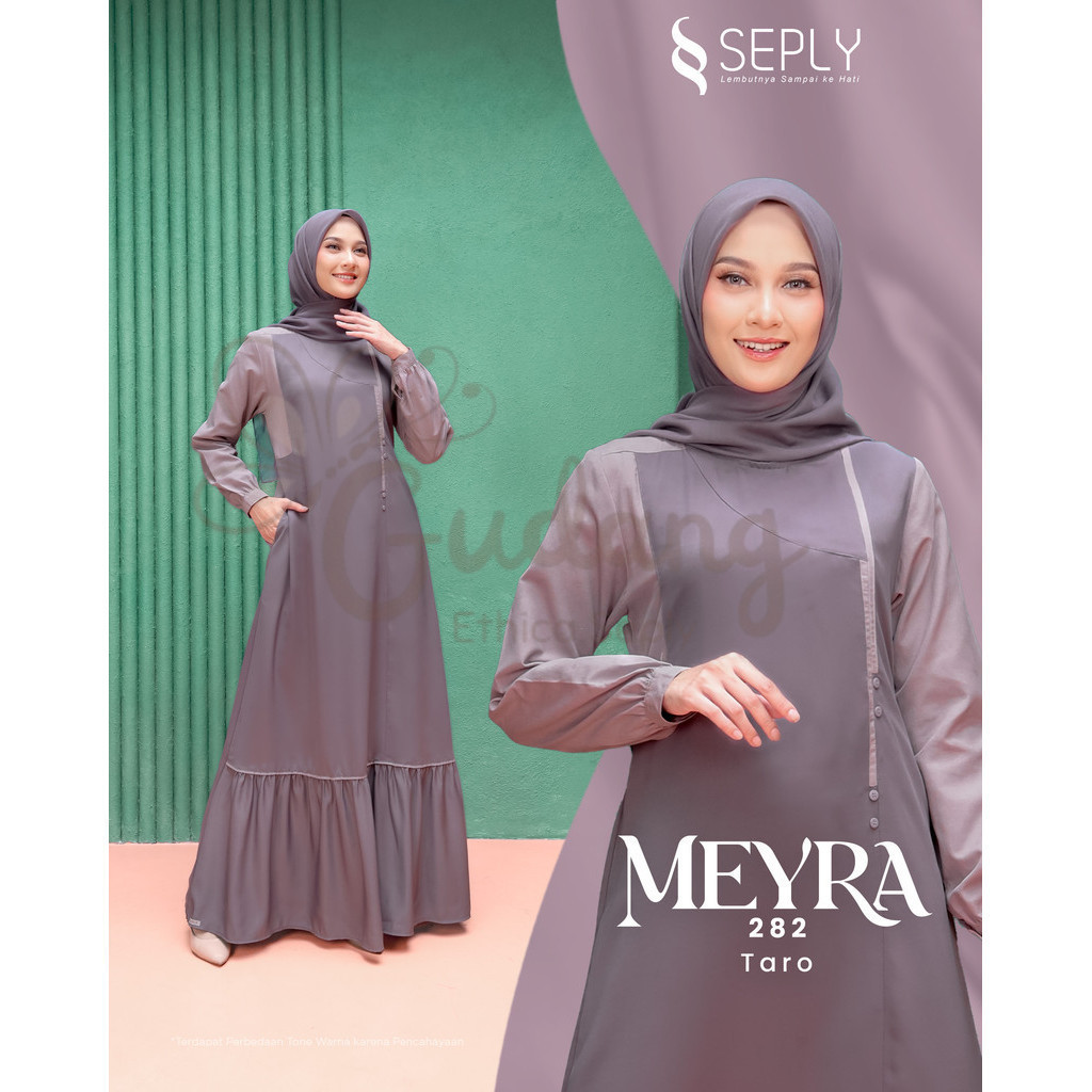 Gudang Ethica Seply | Gamis Dewasa Meyra 282 Dress Muslim By Seply | Ethica Fashion Store