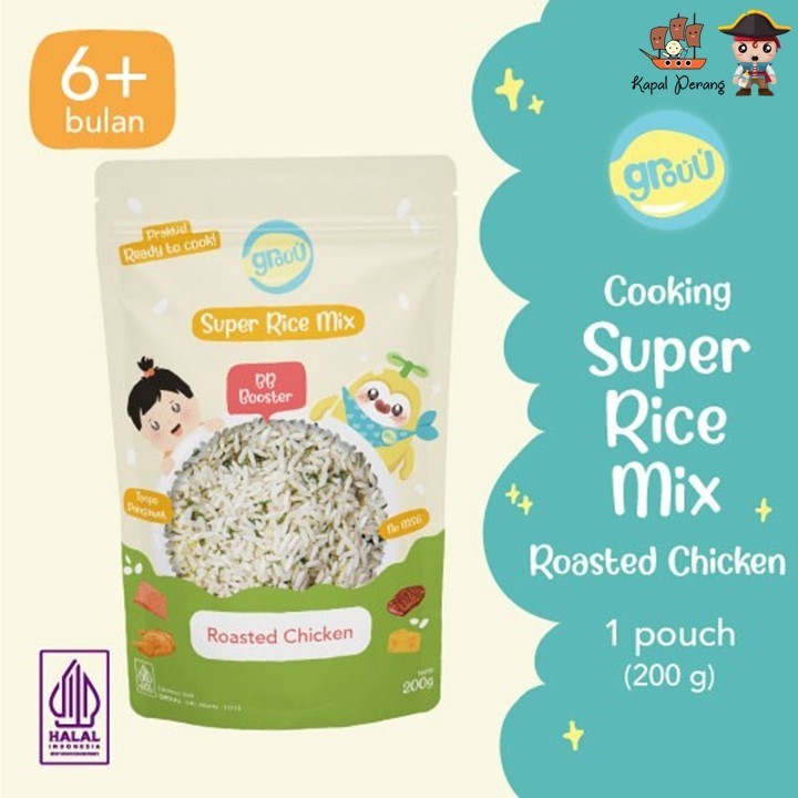 

Grouu Super Rice Mix - Roasted Chicken 200gr