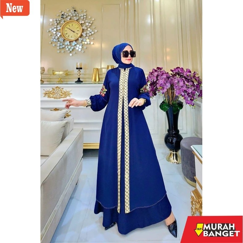 abaya shopee haul 2024 GAMIS ABAYA TURKEY MODEL HIKMAT ELEGANT FEFEY WARNA
