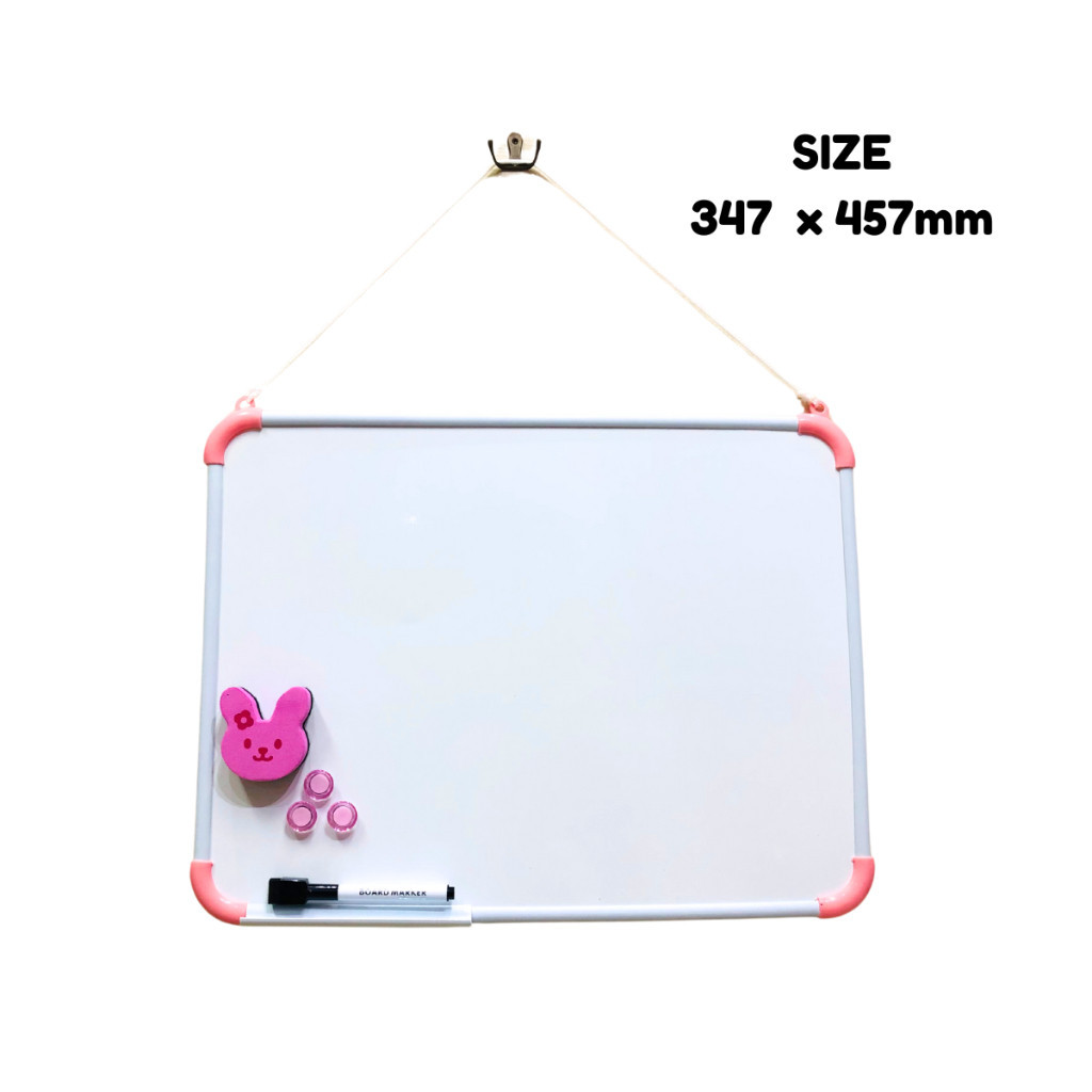 

Set Papan Tulis Putih Besar M&G #ADB98340 Whiteboard Children Plus Spidol Magnet Penghapus Ukuran 347x457 mm - Set- SHSNP