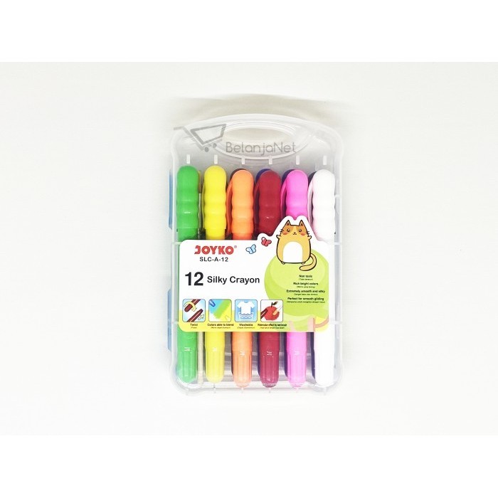 

Silky Crayon | Krayon Halus Joyko SLC-A-12 Warna Colors