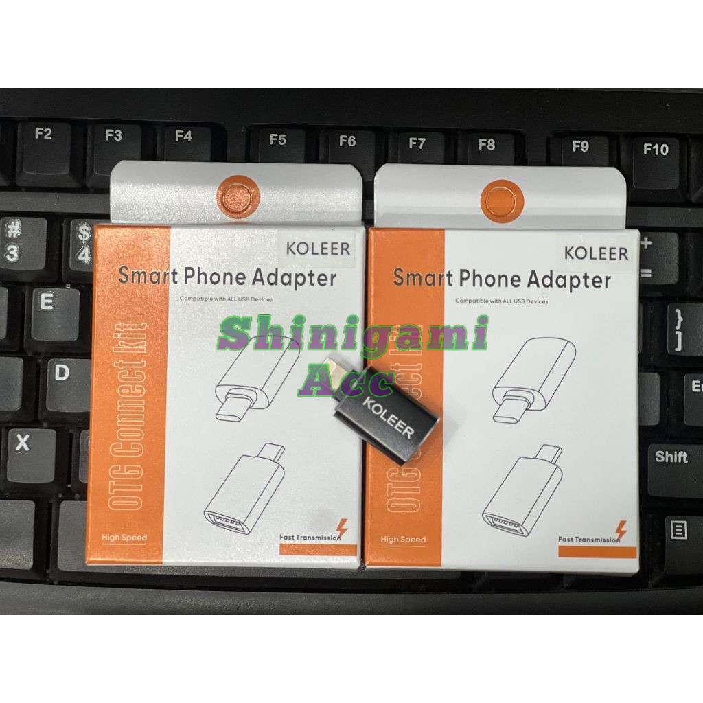 [SHINIGAMI] OTG iPhone Koleer [ OTG USB TO Lightning Adapter Converter USB Plug Play Flashdisk Data 