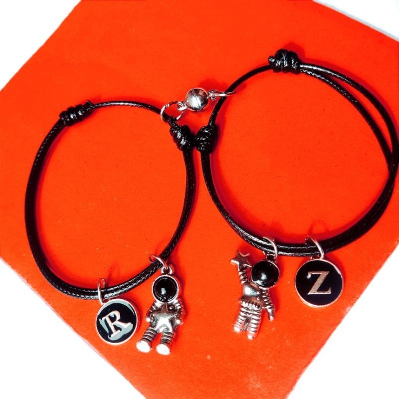 GELANG COUPLE MAGNET EPOXY ASTRONOT / GELANG TALI MAGNET WATERPROOF ASTRONOT LUCU / GELANG PASANGAN 