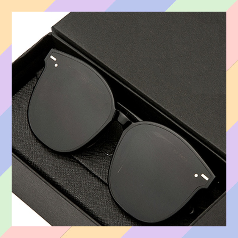 KM01 Kacamata KOTAK HITAM Sunglasses Pria Wanita Kaca Mata Gaya Riben 01L1