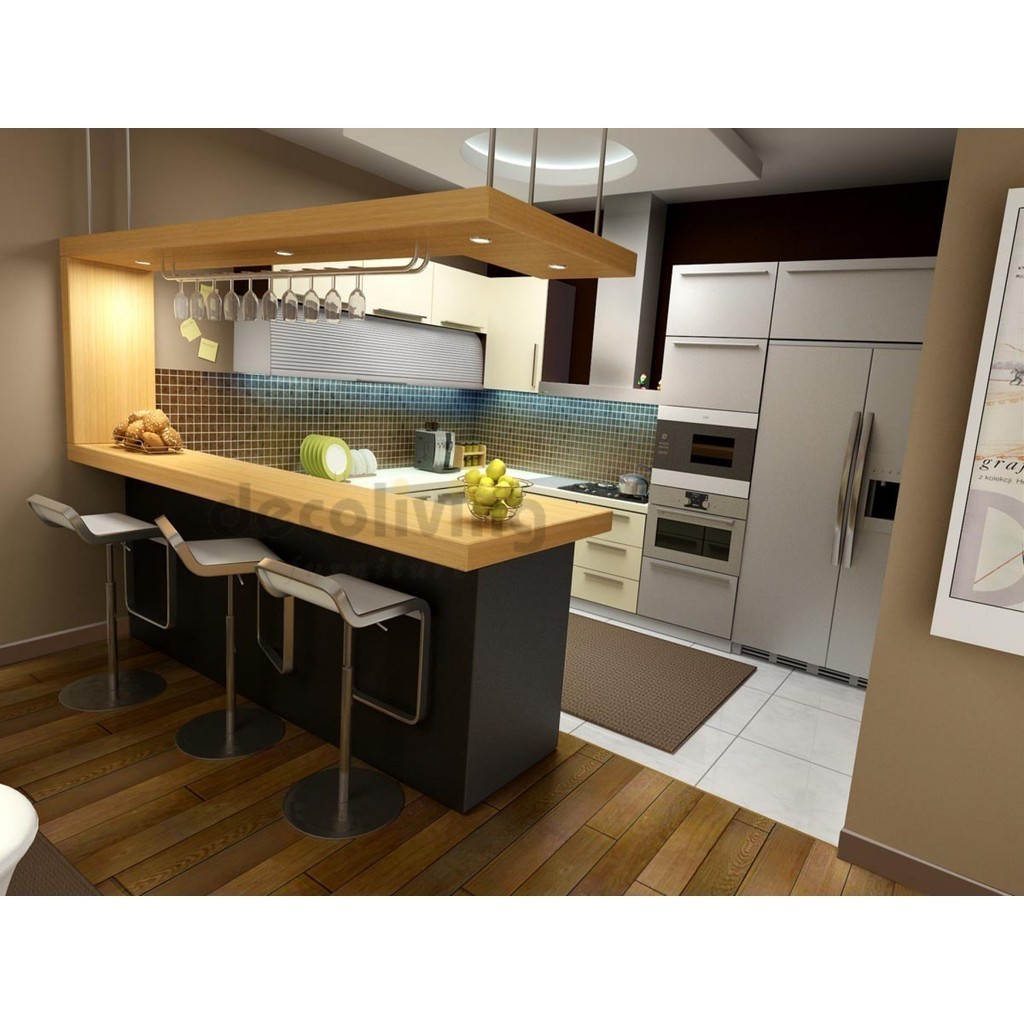 Kitchen Set Mini Bar Costume  Diy Product Non Rakitan Full Kayu Lapis Pvc Dan Hpl Anti Panas