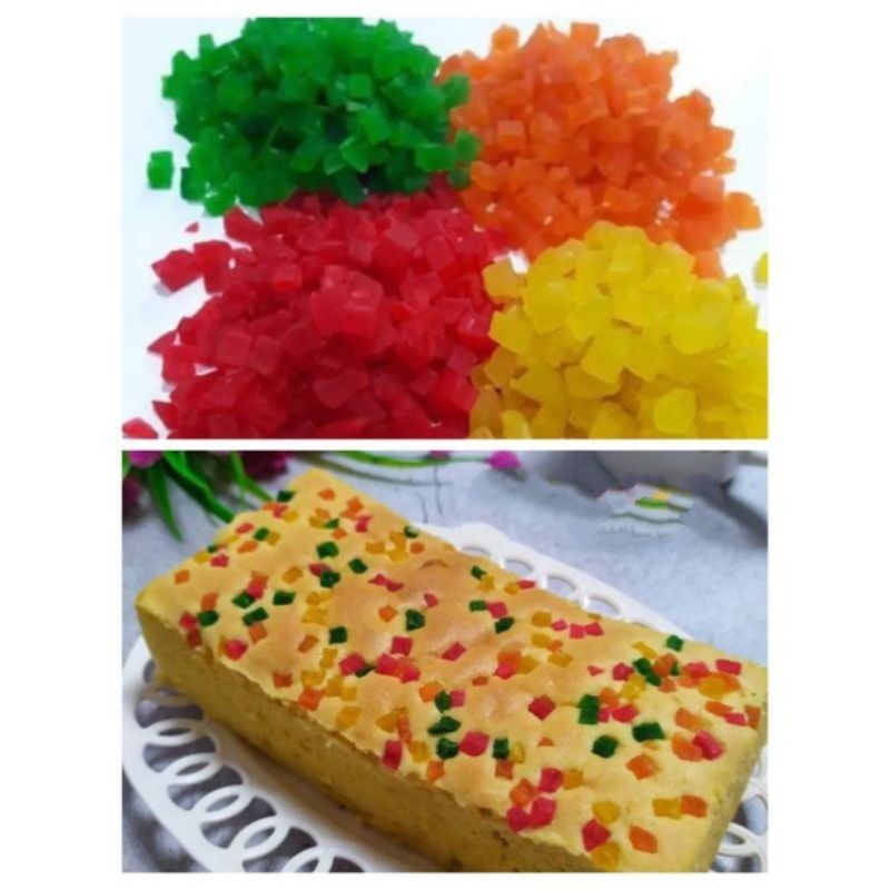 

sukade 100 gram manisan warna warni