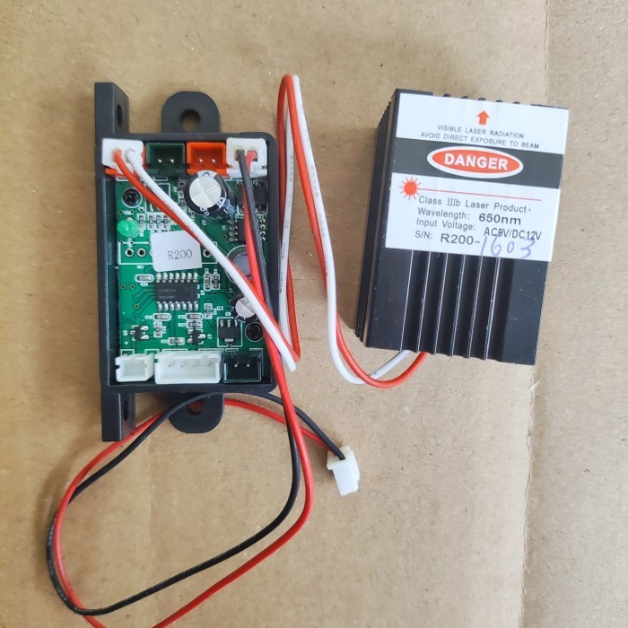 PCB + OPTIK LASER 560 RGB, 380 RGB, 680 RGB (MERAH)