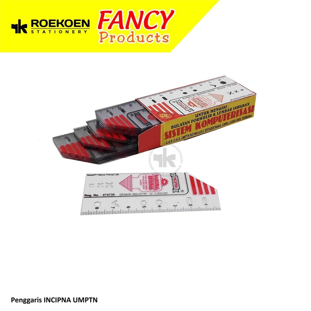 

INCIPNA Penggaris Template / Sablon Ujian Komputer Formulir Bulatan UMPTN Ebtanas