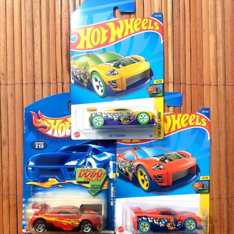 HOTWHEELS MS-T SUZUKA 2001 MERAH 2022 KUNING ORANGE - FIRST EDITION SUZUKI ORIGINAL MATTEL