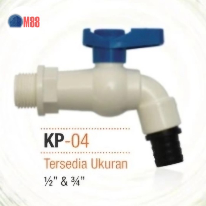 Kran Tembok Plastik PVC KRANZ KP 04 - Keran