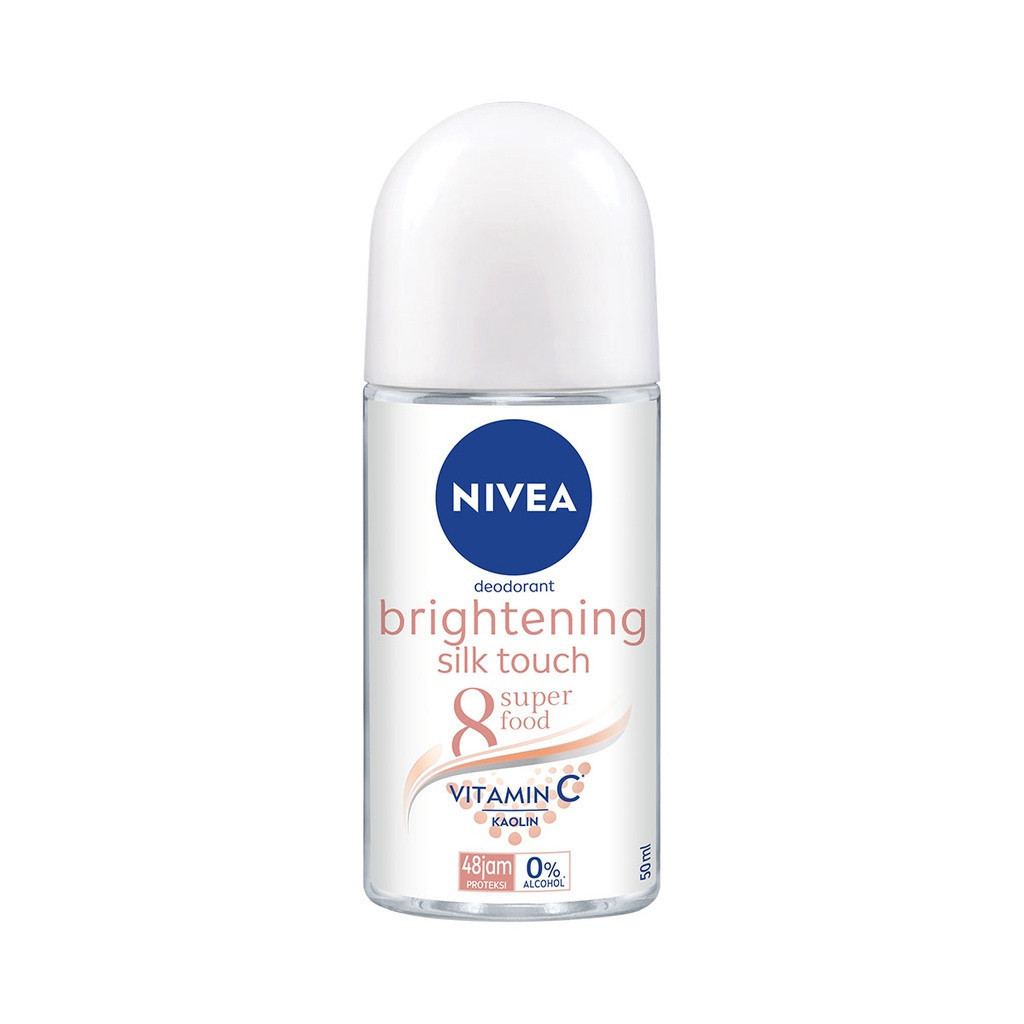 DYN - NIVEA Deodorant Roll On Brightening Silk Touch 50ml - Mencerahkan & kulit ketiak halus seperti