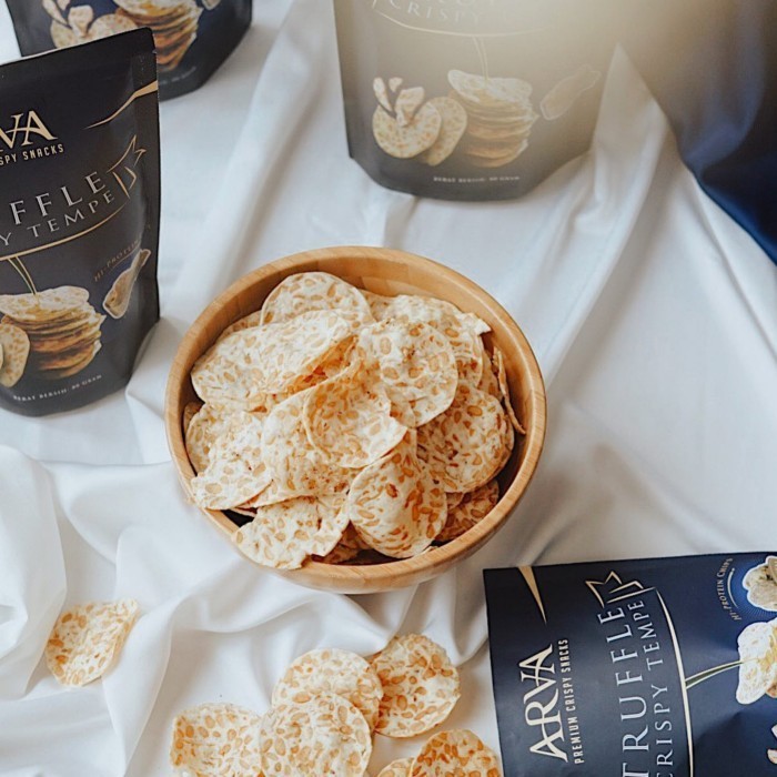 

RB Keripik Tempe Premium ARVA Truffle Non GMO no MSG Baked Istimewa