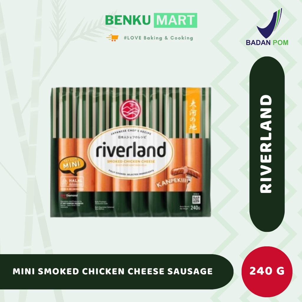 

Riverland Mini Smoked Chicken Cheese Sausage 240 Gr | Sosis Ayam HALAL