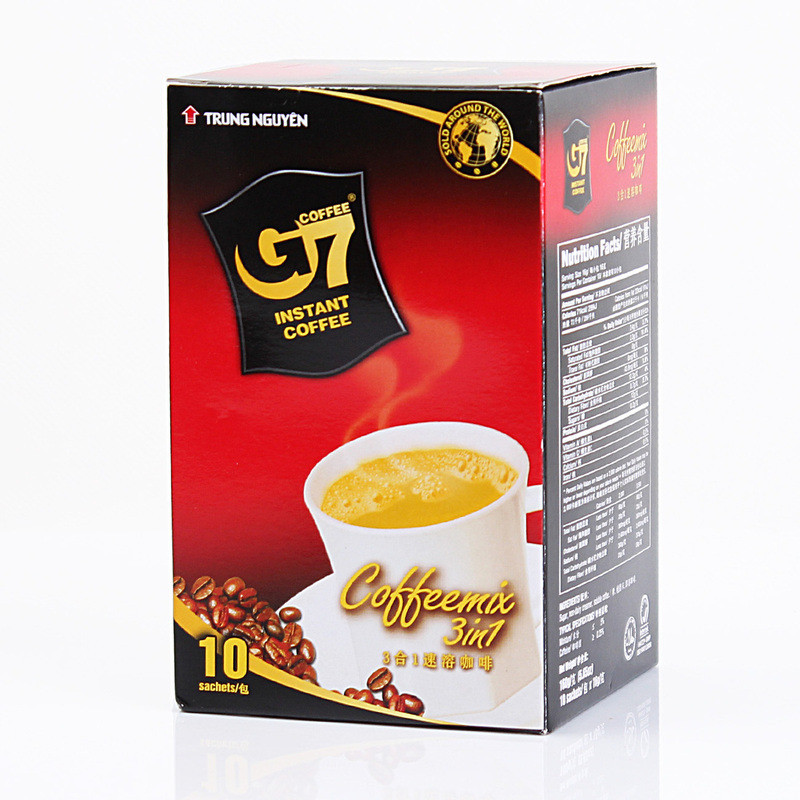 

kopi G7 3in 1 , Strong X2 , black, esspreso Trung nguyen G7 trung nguyen kopi Vietnam