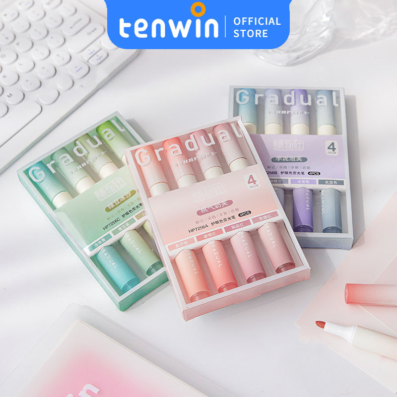 

Stabilo Set Highlighter ujung 4 warna 4pcs/pak-tenwin offical