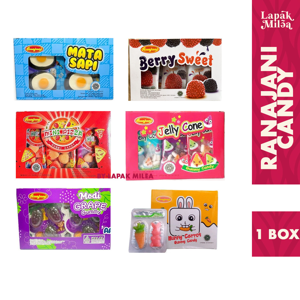 

Ranjani - Gummy Candy Series Modi Candy | Dinosaurus | Jelly Bean | Berry Sweet | Mini Pizza