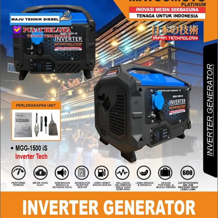 Genset Inverter 1200 watt Matsumoto MGG-1500 is