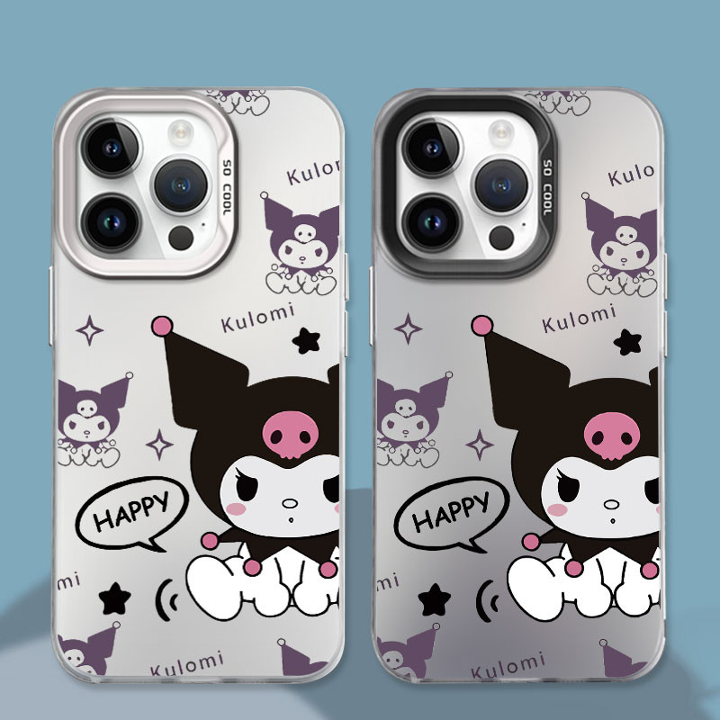 Happy Kulomi Pattern Caiyin IMD Hybrid Silikon Hard Anti-fall Casing for Vivo V29 V27 V25 V30 S1 Pro