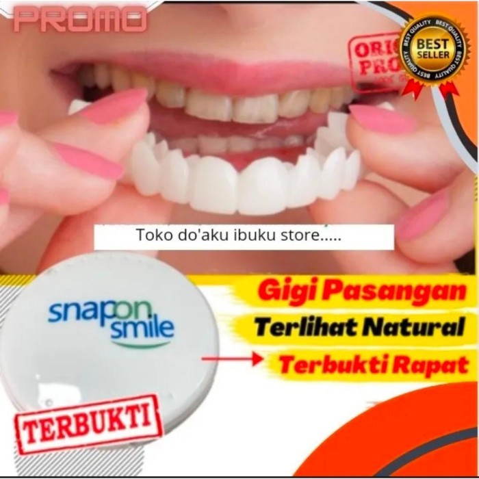 bisa COD Gigi Palsu Snap on Smile On Smile 100% ORIGINAL Authentic - atas bawah